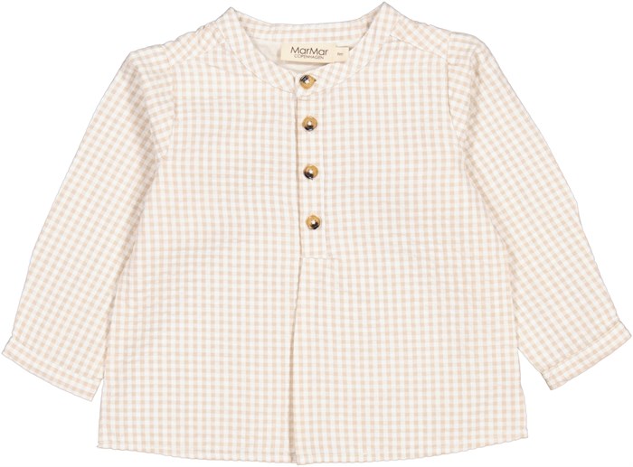 MarMar Totoro Shirt - Grey Sand Gingham