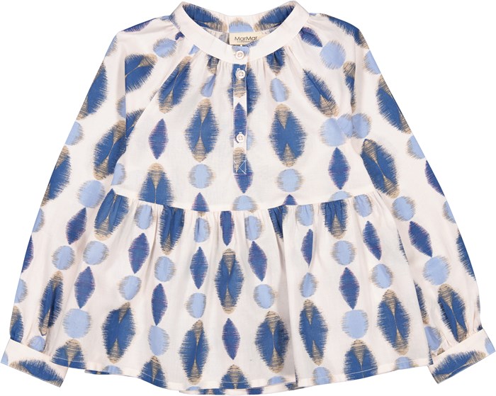 MarMar Tila Shirt - Ikat Print Glacier