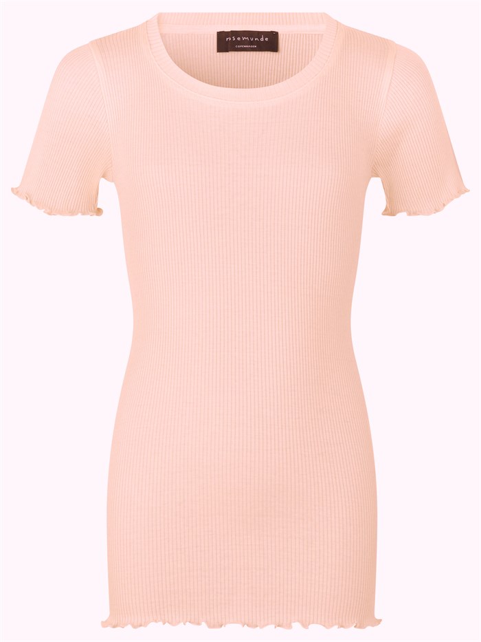 Rosemunde cotton t-shirt - Light rose