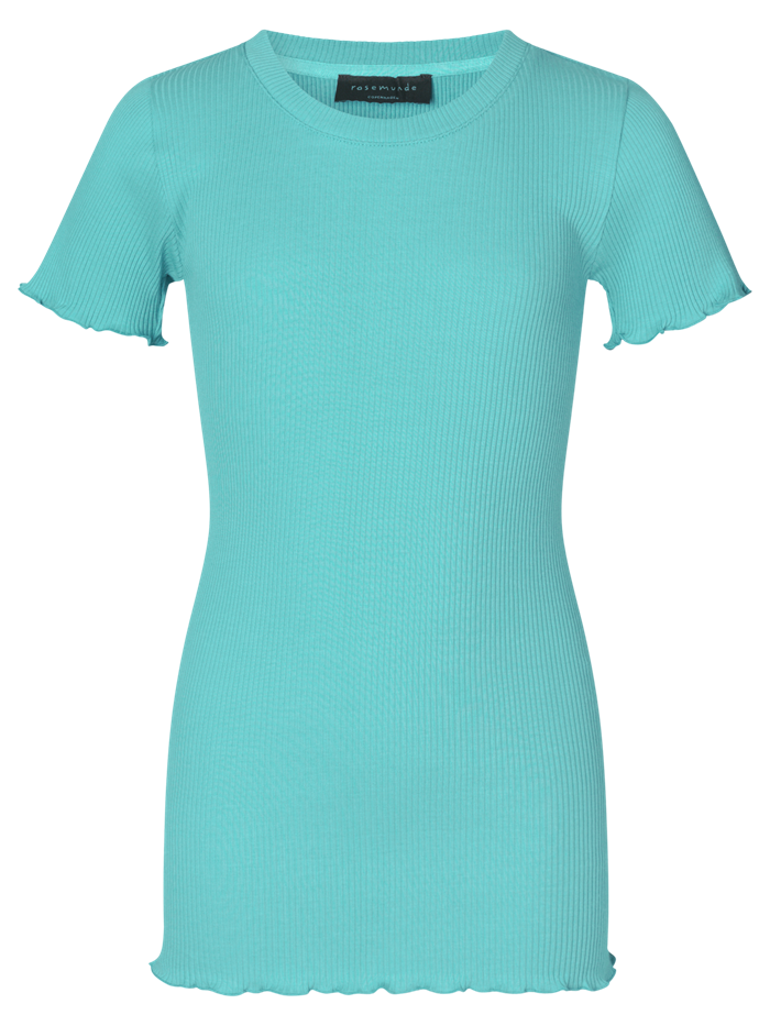 Rosemunde cotton t-shirt - Aqua paradise