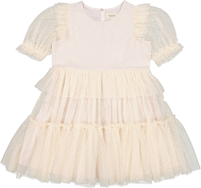 MarMar Doth dress, Tulle dot - Vanilla