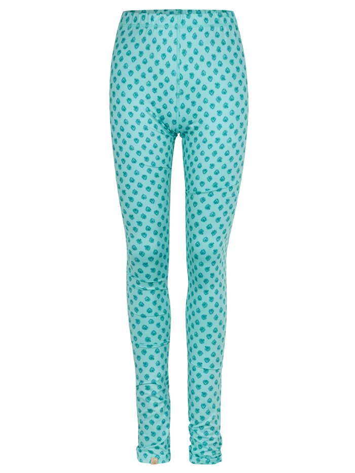 Rosemunde leggings - Aqua fated paisley print