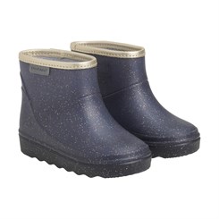 Kurze Glitzer-Gummistiefel von Fant – Tusche-Glitzer