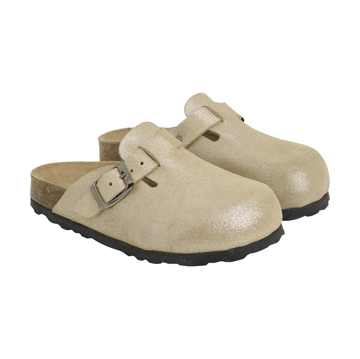 En Fant nubuck slippers - Champagne Beige