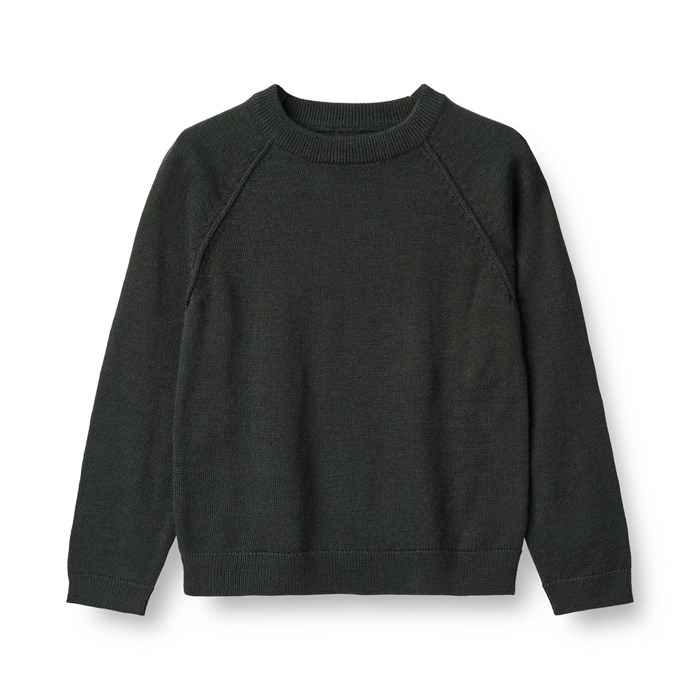 Wheat wool Knit Pullover Benja - Black coal