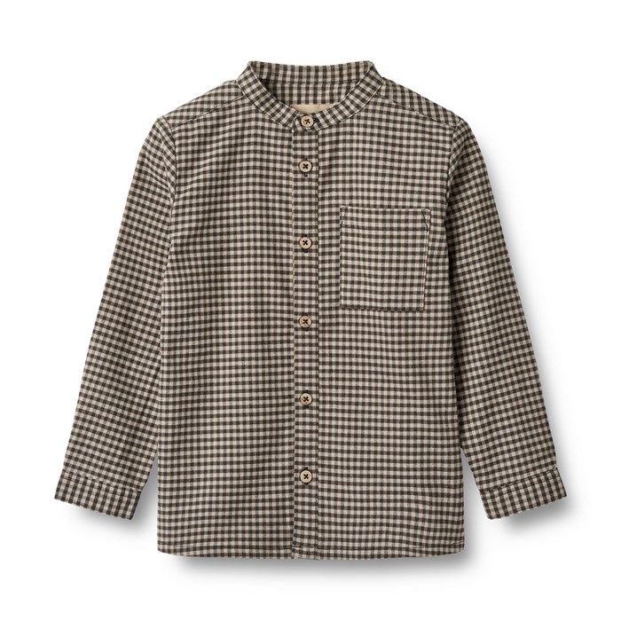 Wheat Shirt Willum - Raven check