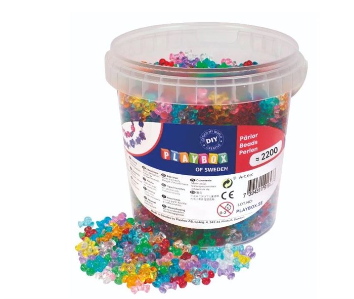 Propelperler, transparente - ca 2200 stk