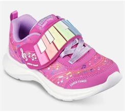 Skechers Girls Jumpsters 2.0 - Skech Tunes - Hot Pink Multi (Musik sko)