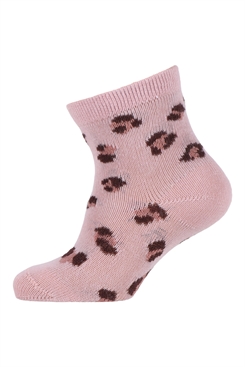 Melton-Baumwollsocken – All Pink Leopard