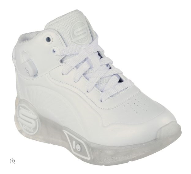 Girls S-Lights Remix - White (Genopladelig blinke sneakers)