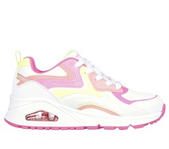 Skechers Girls Uno Gen1 - Color Surge - White Multi