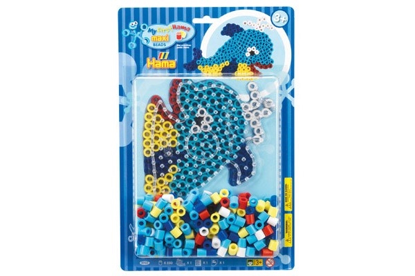 Hama Maxi perler og stiftplade - Hval (8932)