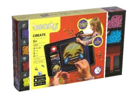 Beady Basic - 10.800 perler, 4 plader + 1 skraber