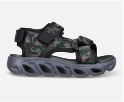 Skechers Boys S - Lights Hypno-Splash - Sun Breaks - Black Olive (blinke sandal)