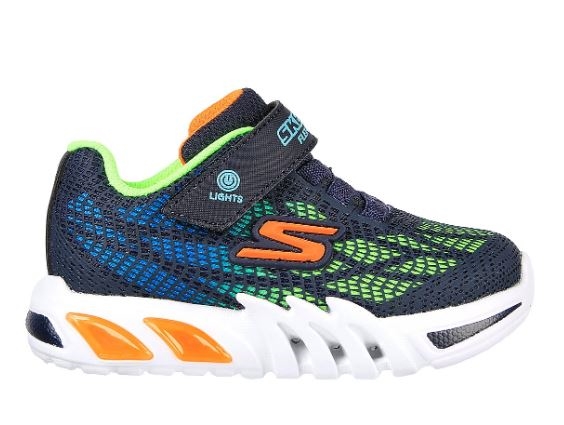 Skechers Boys Flex-Glow Elite - Navy multicolor (Blinke sko)