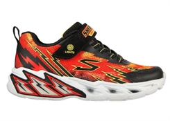 Skechers Boys Lights storm 2.0 - Black Red (blinkesko)