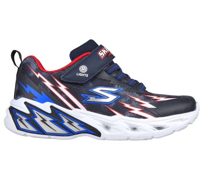 Skechers Boys Lights storm 2.0 - Navy Red (blinkesko)