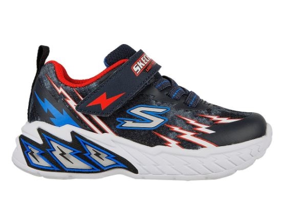 Skechers Boys Lights storm 2.0 - Navy Red (blinkesko)