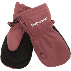 Mikk-line Nylon Mittens w/zipper - Rose Brown