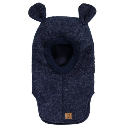 Mikk-Line Airwool Balaclava w Ears - Blue nights