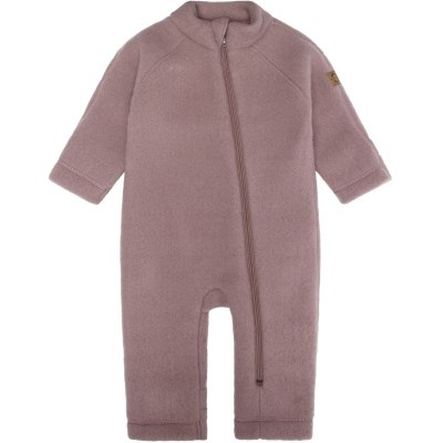 Mikk-Line merino wool suit w/zip - Twilight Mauve