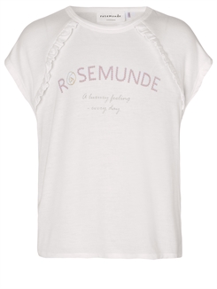 Rosemunde  t-shirt - Ivory rose letters print