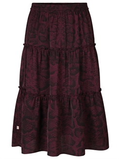 Rosemunde skirt - Merlot snake print