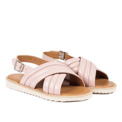 Angulus sandal med åben tå og spændelukning - Pale Rose