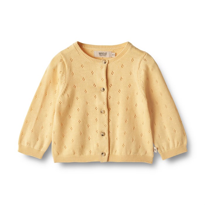 Wheat Knit Cardigan Maia - Pale apricot