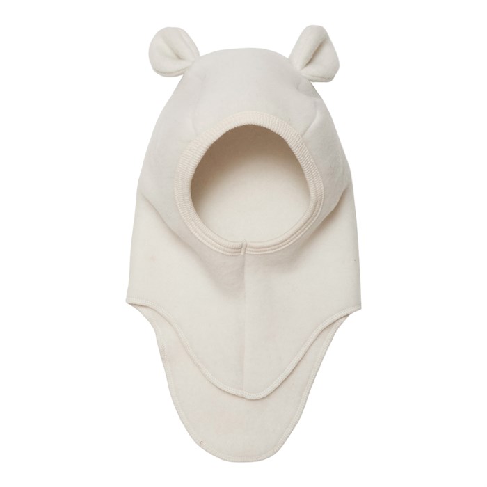 Huttelihut Teddy Elefanthue (uld fleece) - Off-white