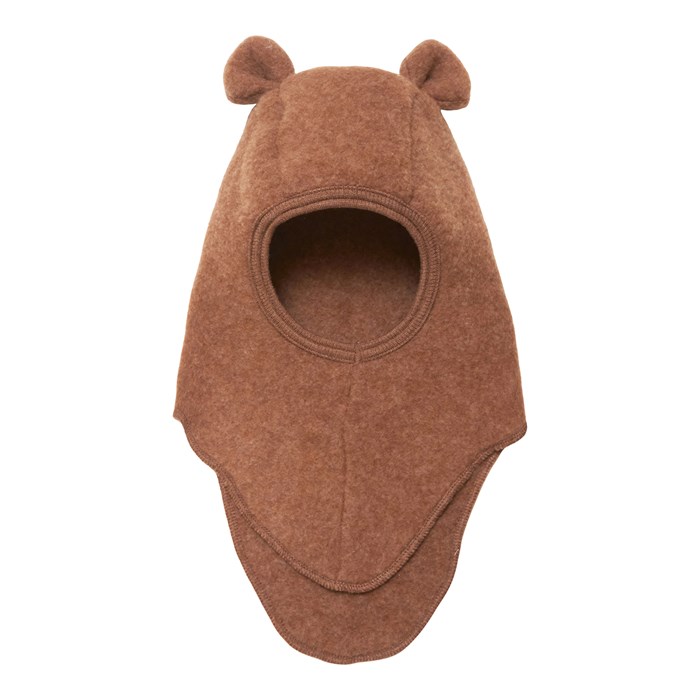 Huttelihut Teddy Elefanthue (uld fleece) - Caramel Cafe