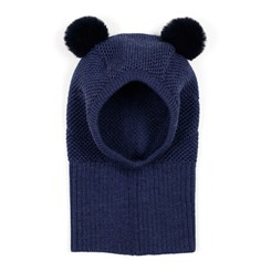 Huttelihut wool balaclava w/windstop 65 Wooly - Navy