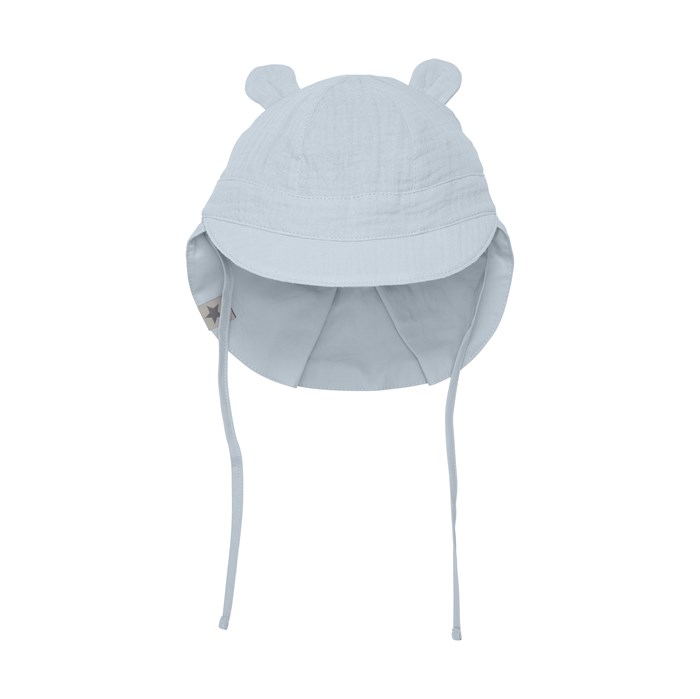 Huttelihut sunhat w/ears - Muslin - Celestial Blue