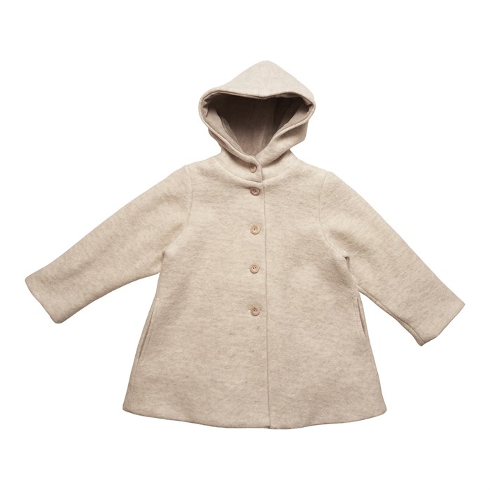 Huttelihut Poohx coat dobble layer wool - Sand