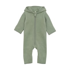 Huttelihut Pram suit w/ears - Cotton fleece - Sea Spray