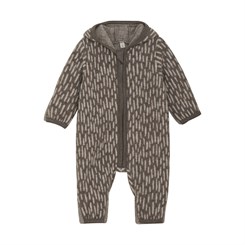 Huttelihut Pram suit - wool fleece - Morel