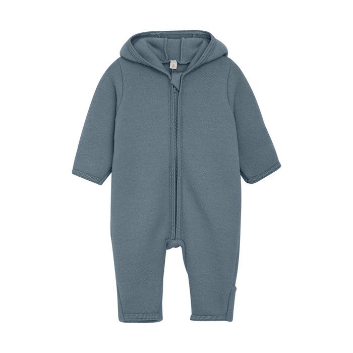 Huttelihut Pram suit - wool fleece - Stormy Weather