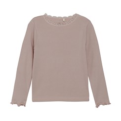 Huttelihut rib t-shirt LS - Fawn