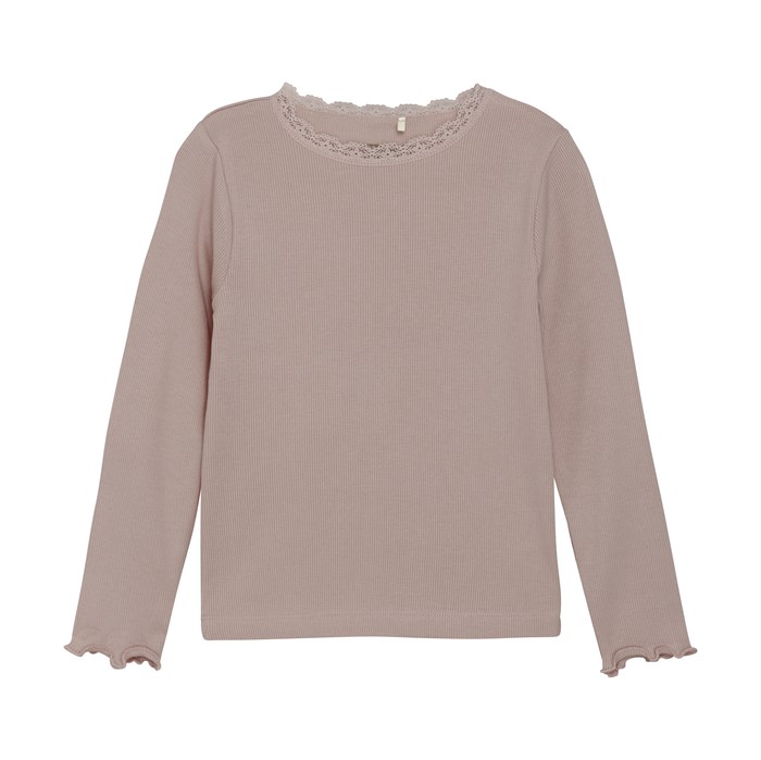 Huttelihut rib t-shirt LS - Fawn