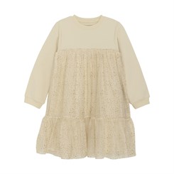 Huttelihut Tulle dress w. glitter - Gold