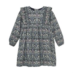 Huttelihut-Kleid aus Liberty-Stoff LS – Dark Navy