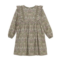 Huttelihut Dress in Liberty Fabric LS - Deep Lichen Green