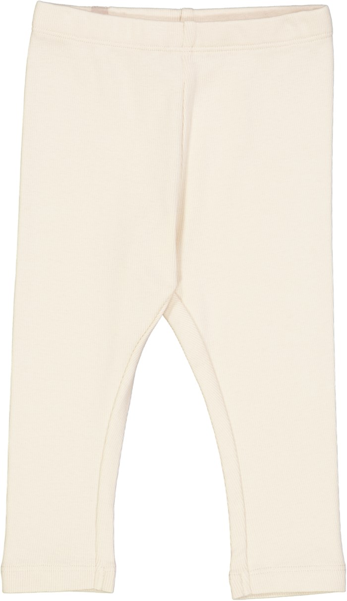 Wheat Rib leggings - Eggshell