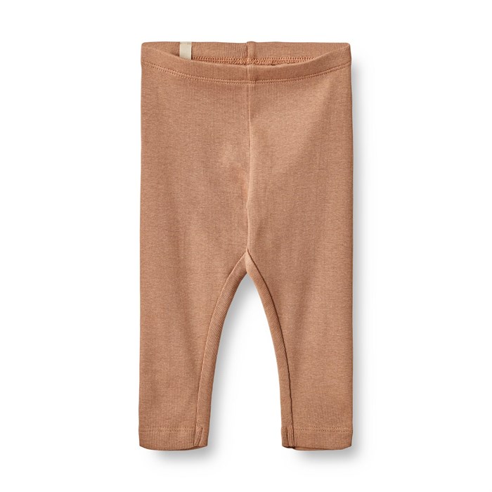 Wheat Rib leggings Maddy - Berry dust