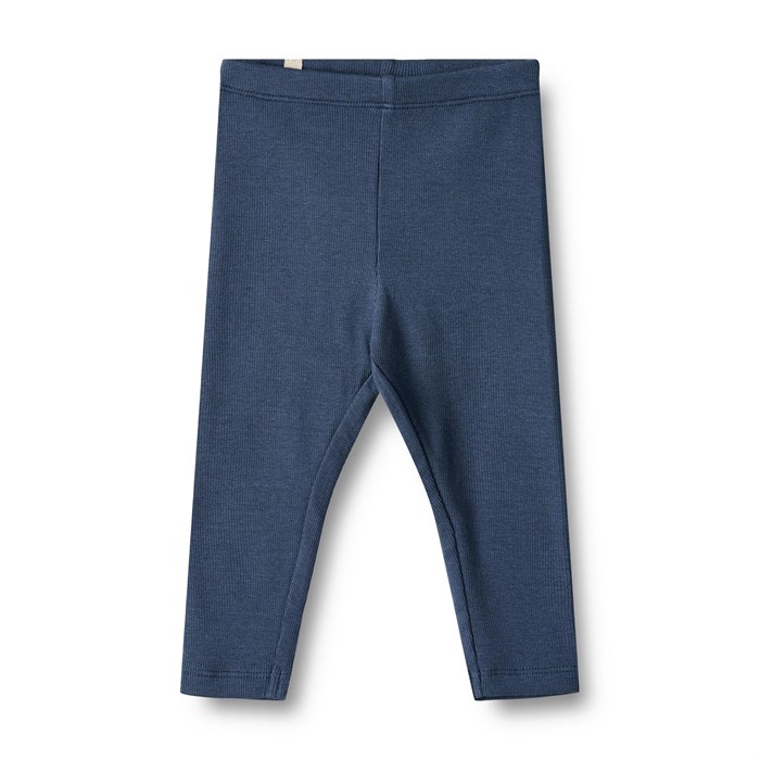 Wheat Rib leggings Maddy - Blue waves