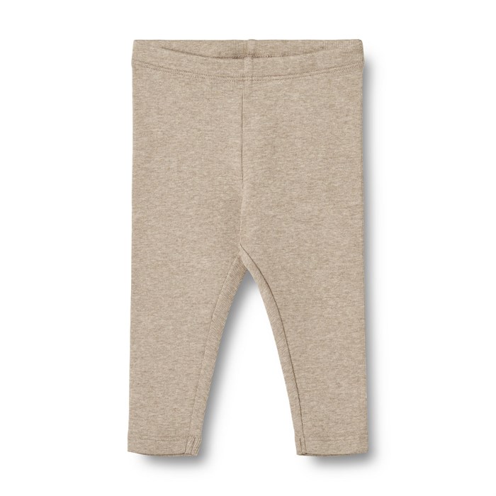 Wheat Rib leggings Maddy - Gravel melange