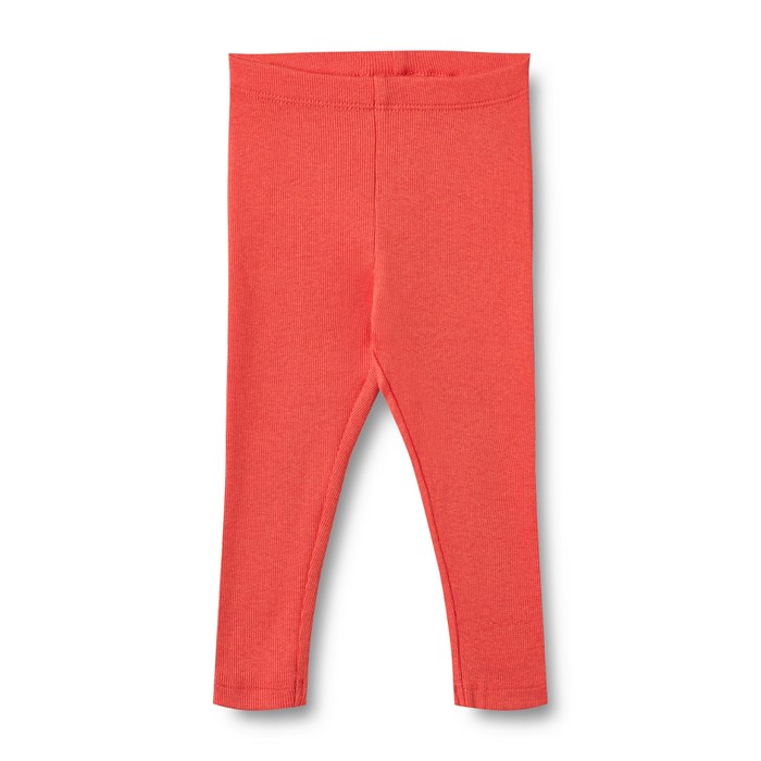 Wheat Rib leggings Maddy - Candy red