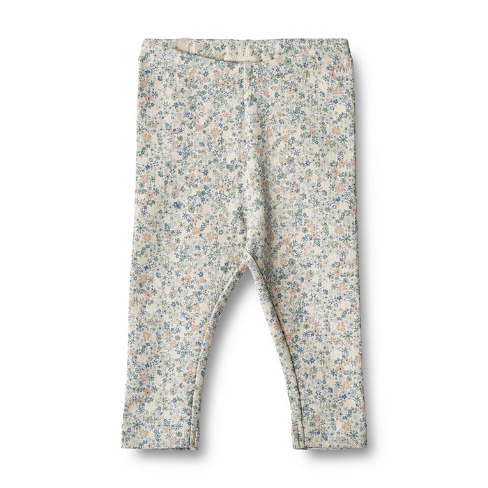 Wheat Jersey leggings Jules - Sandshell mini flowers