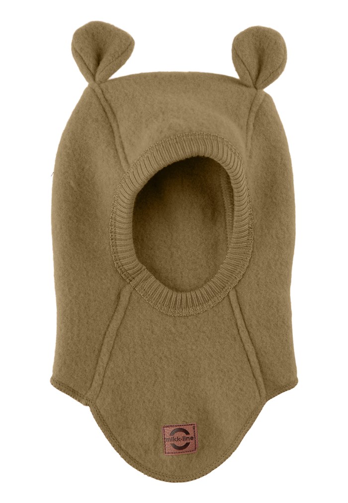 Mikk-Line wool fullface w/ears - Butternut