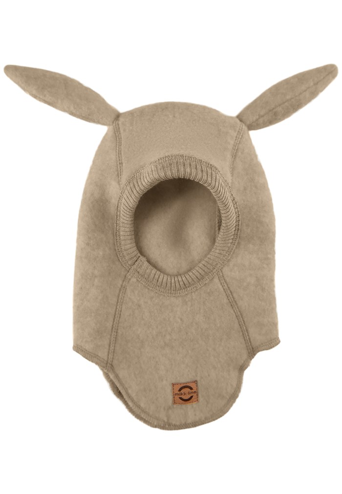 Mikk-Line wool fullface w/bunny ears - Melange Denver